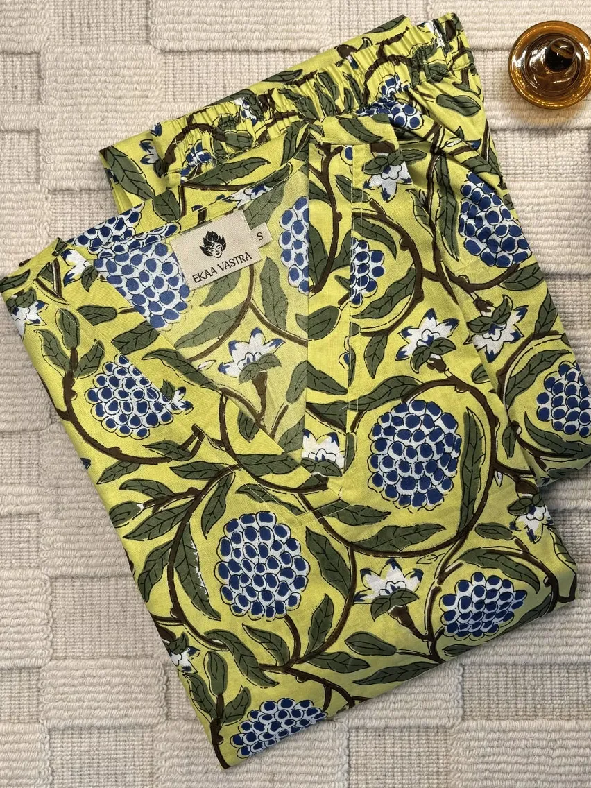 Green Garden Printed Cotton Suit Set
